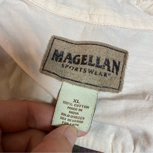 Vintage Magellan Sportswear 100% Cotton Plaid Button Up Shirt Flannel Style Fall - Picture 11 of 11